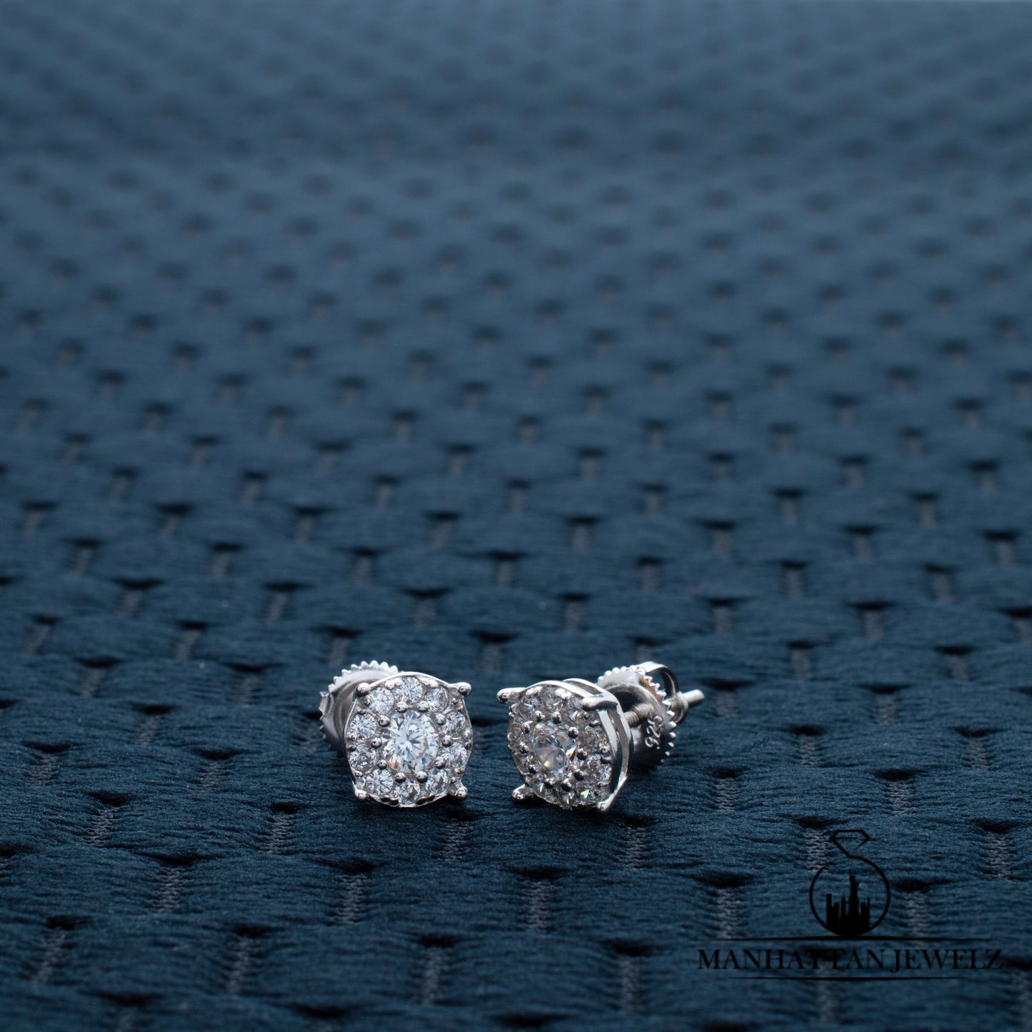 Moissanite Silver Earrings I M10004