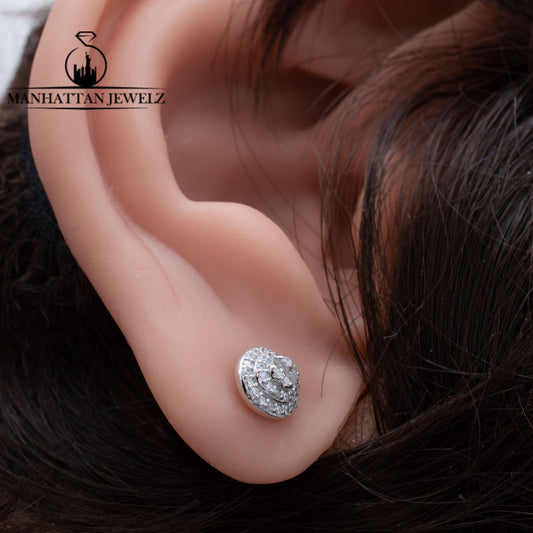 Moissanite Silver Earrings I M10001