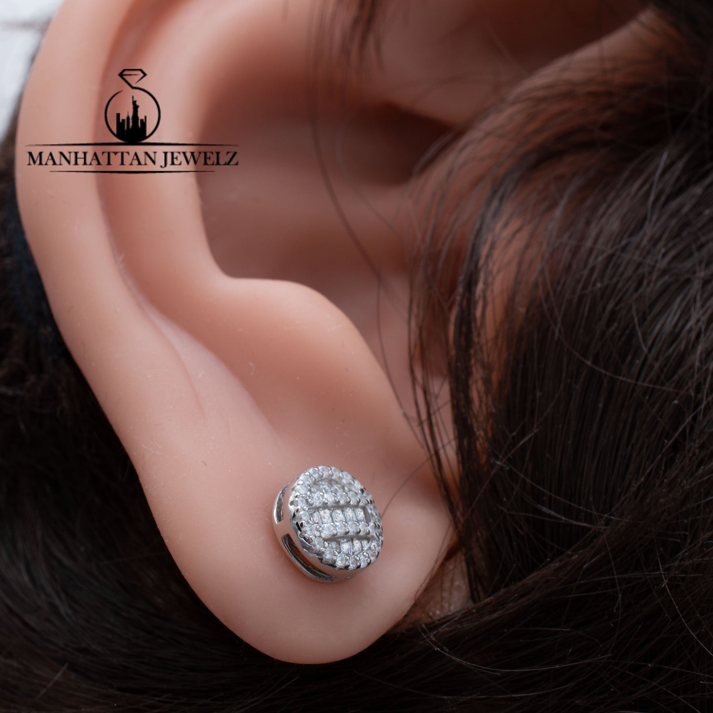 Moissanite Silver Earrings I M10002