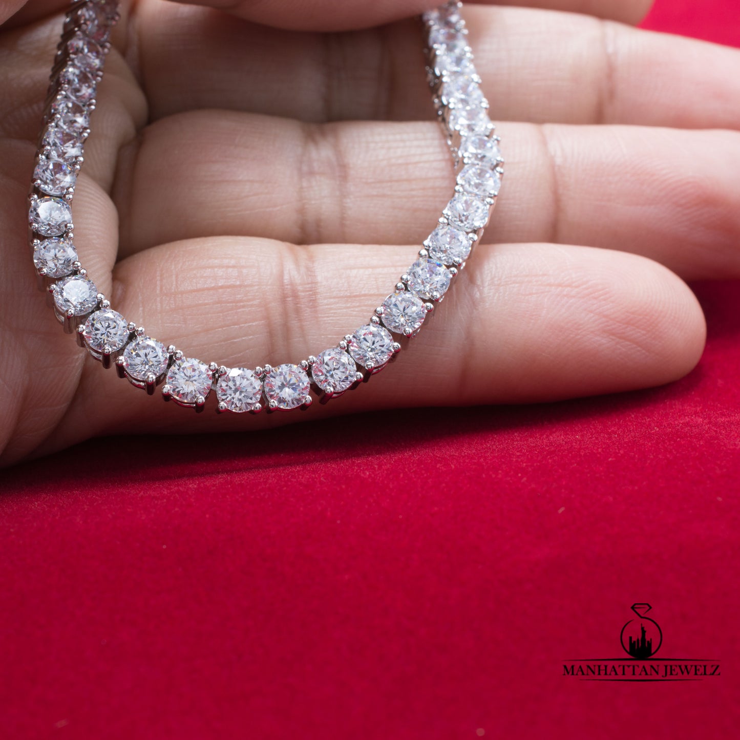 Moissanite Tennis Necklace