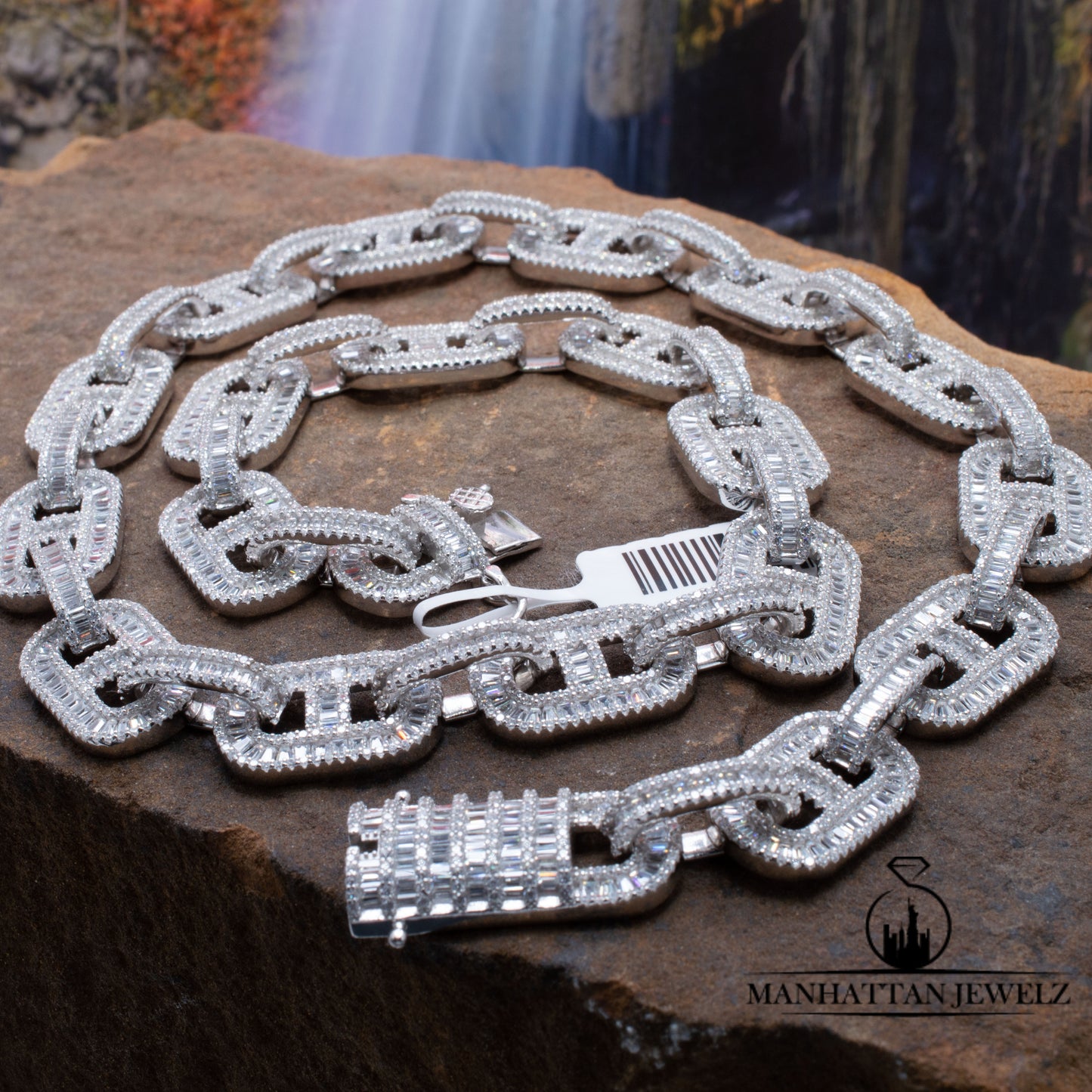 Real Silver Link Necklace # 9216021