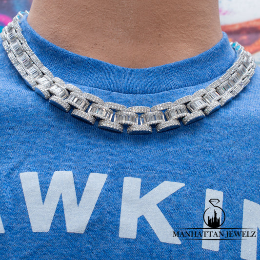 ICED OUT REAL SILVER NECKLACE