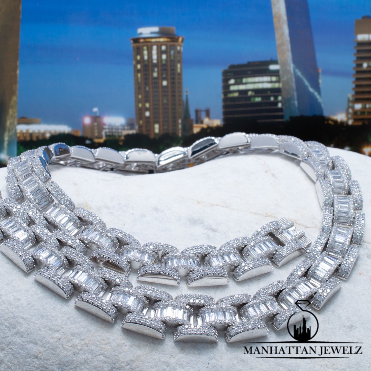 ICED OUT REAL SILVER NECKLACE