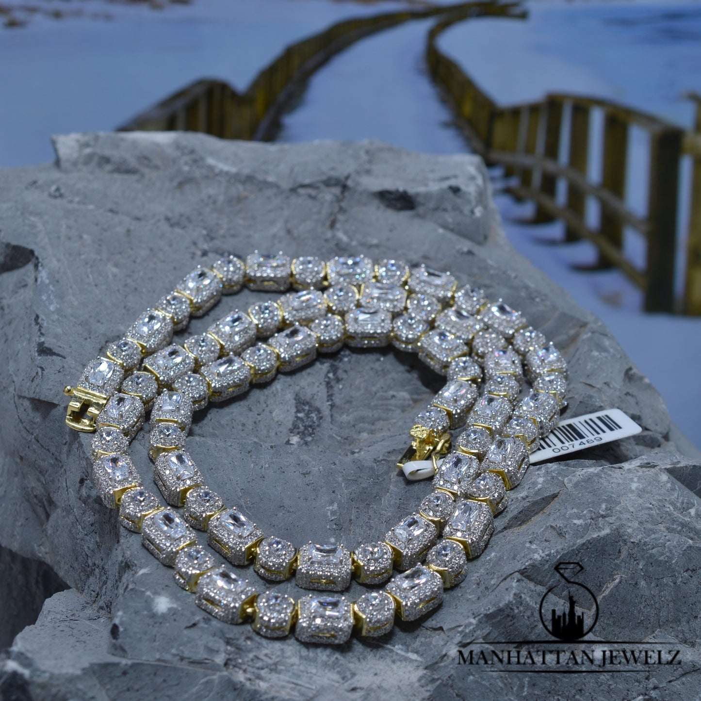 CZ BAGUETTE NECKLACE